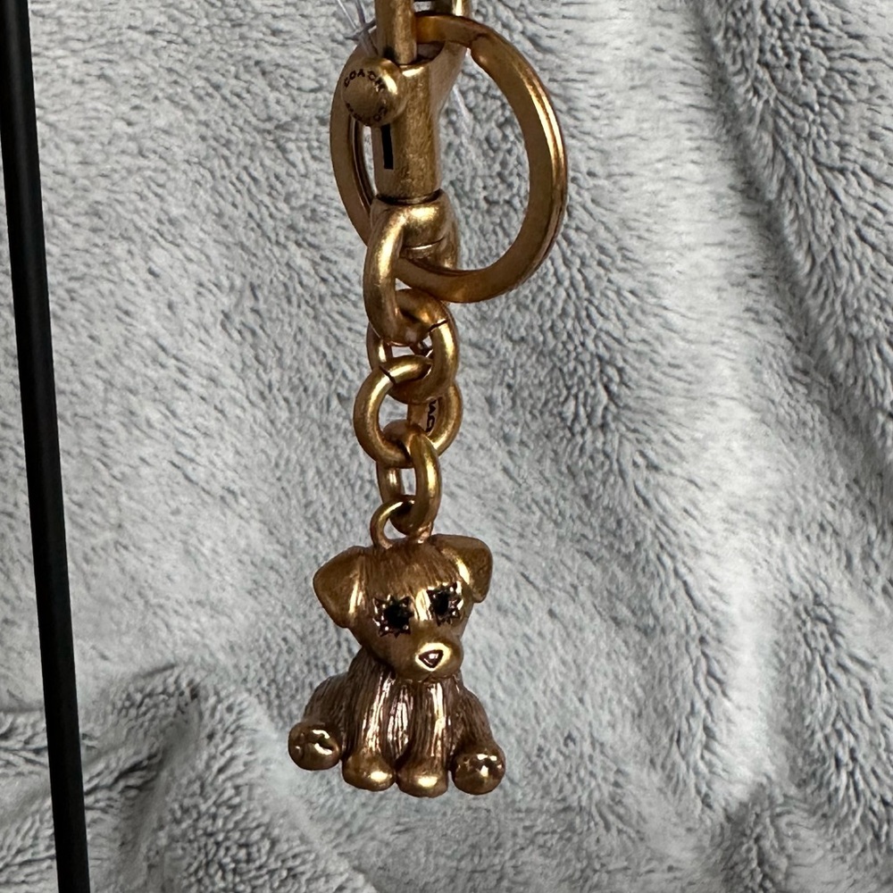 Coach Creatures Puppy Bag Charm Keychain NWT - Picture 5 of 11